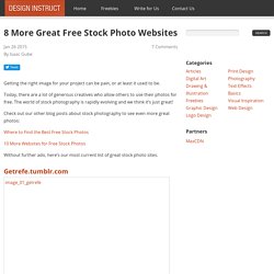 8 More Great Free Stock Photo Websites