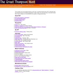 The Great Thompson Hunt - HST & Friends