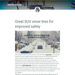 Great SUV snow tires for improved safety