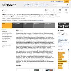 Man and the Last Great Wilderness: Human Impact on the Deep Sea