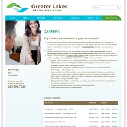 Greater Lakes Mental Health » Careers