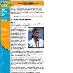 SI.com - SI For Women - 100 Greatest Female Athletes - Wednesday December 01, 1999 04:18 PM