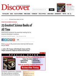 25 Greatest Science Books of All Time