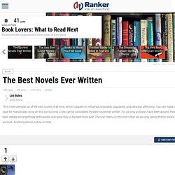 List of Greatest Fiction Novels Ever Written