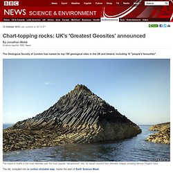 Chart-topping rocks: UK's 'Greatest Geosites' announced