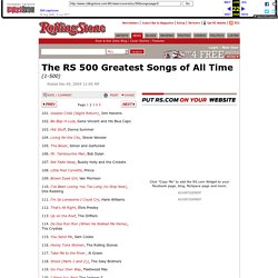 The RS 500 Greatest Songs of All Time : Rolling Stone