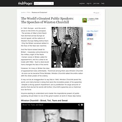 The World's Greatest Public Speakers: The Speeches of Winston Churchill