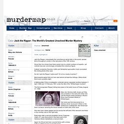 MurderMap - London Homicide Reported Direct from The Old Bailey