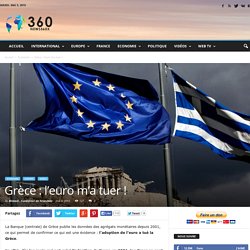 Grèce : l’euro m’a tuer !