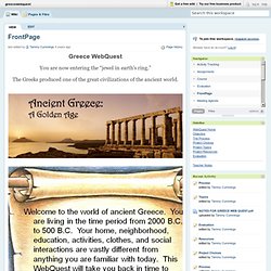 greecewebquest [licensed for non-commercial use only] / FrontPage