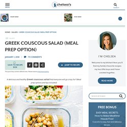 Greek Couscous Salad (Meal Prep Option)