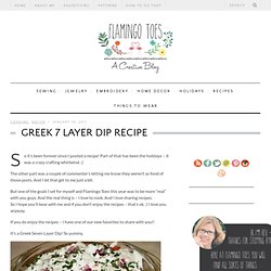 Greek 7 Layer Dip Recipe