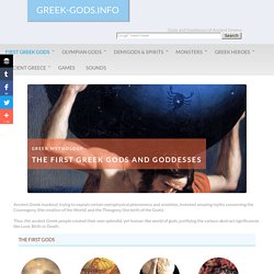 Greek Mythology-The Creation of the First Greek Gods
