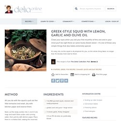 Greek-style Squid with Lemon, Garlic and Olive Oil