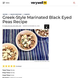 Greek-Style Marinated Black Eyed Peas Recipe