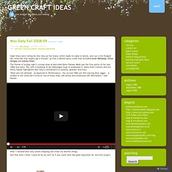 Green Craft ideas