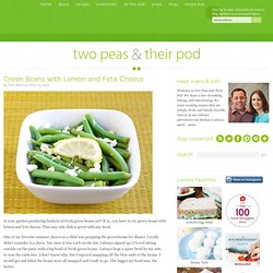 Green Beans with Lemon and Feta Cheese