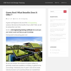 Green Roof: What Benefits Does It Offer ? - CRB Tech Civil Design Training