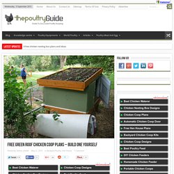 Free green roof chicken coop plans