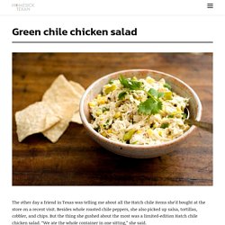Green chile chicken salad
