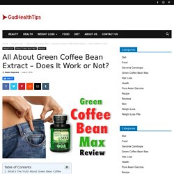 Green Coffee Bean Extract Reviews