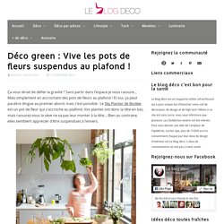 Déco green : Vive les pots de fleurs suspendus au plafond !