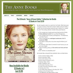 Anne of Green Gables Series for Kindle just 99 Cents