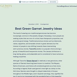 Best Green Garnet Jewelry Ideas