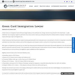 Green Card Immigration Lawyer