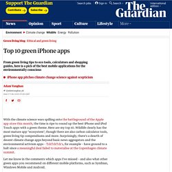 Top 10 green iPhone apps