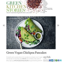 Green Vegan Chickpea Pancakes