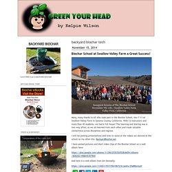 Green Your Head: backyard biochar tech