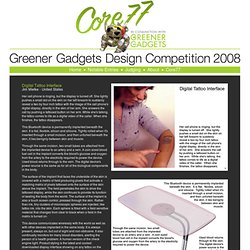 Jim Mielke - Core77&#039;s Greener Gadgets Design Competition 20