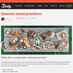 Greener event practices