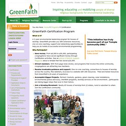 Environmental Leadership for Houses of Worship — GreenFaith