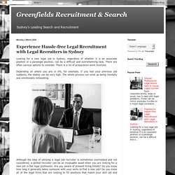 Experience Hassle-free Legal Recruitment with Legal Recruiters in Sydney