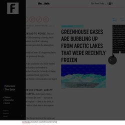 Greenhouse Gases Are Bubbling Up From Arctic Lakes That Were Recently Frozen