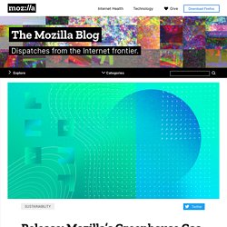 Release: Mozilla’s Greenhouse Gas emissions baseline
