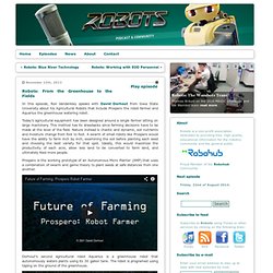 Robots: From the Greenhouse to the Fields « Robots – The Podcast for News and Views on Robotics