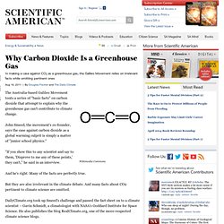Why Carbon Dioxide Is a Greenhouse Gas