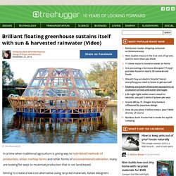 Brilliant floating greenhouse sustains itself with sun & harvested rainwater ...