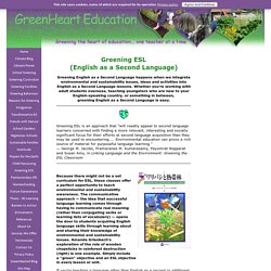 Greening ESL (English as a Second Language)