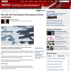 Rio+20: Sir Paul backs Greenpeace Arctic campaign