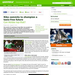 Nike commits to champion a toxic-free future