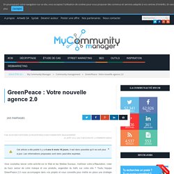 GreenPeace : votre nouvelle agence 2.0