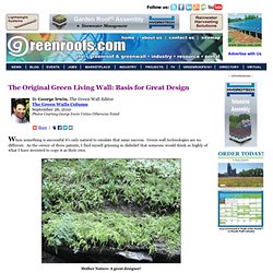 The Original Green Living Wall: Basis for Great Design, By George Irwin