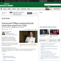 John Madden Co. in Greenwood Village names new CEO - Denver Business Journal