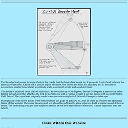 Bill Greer's Astronomy Site: Binocular Mount