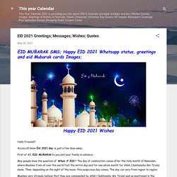 EID 2021 Greetings; Messages; Wishes; Quotes