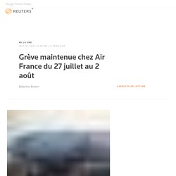 Grève maintenue chez Air France du 27 juillet au 2 août